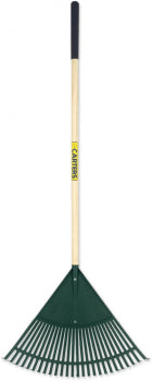 Carters 26T Plastic Leaf Rake x48" Green - Hardscape Supplies Co