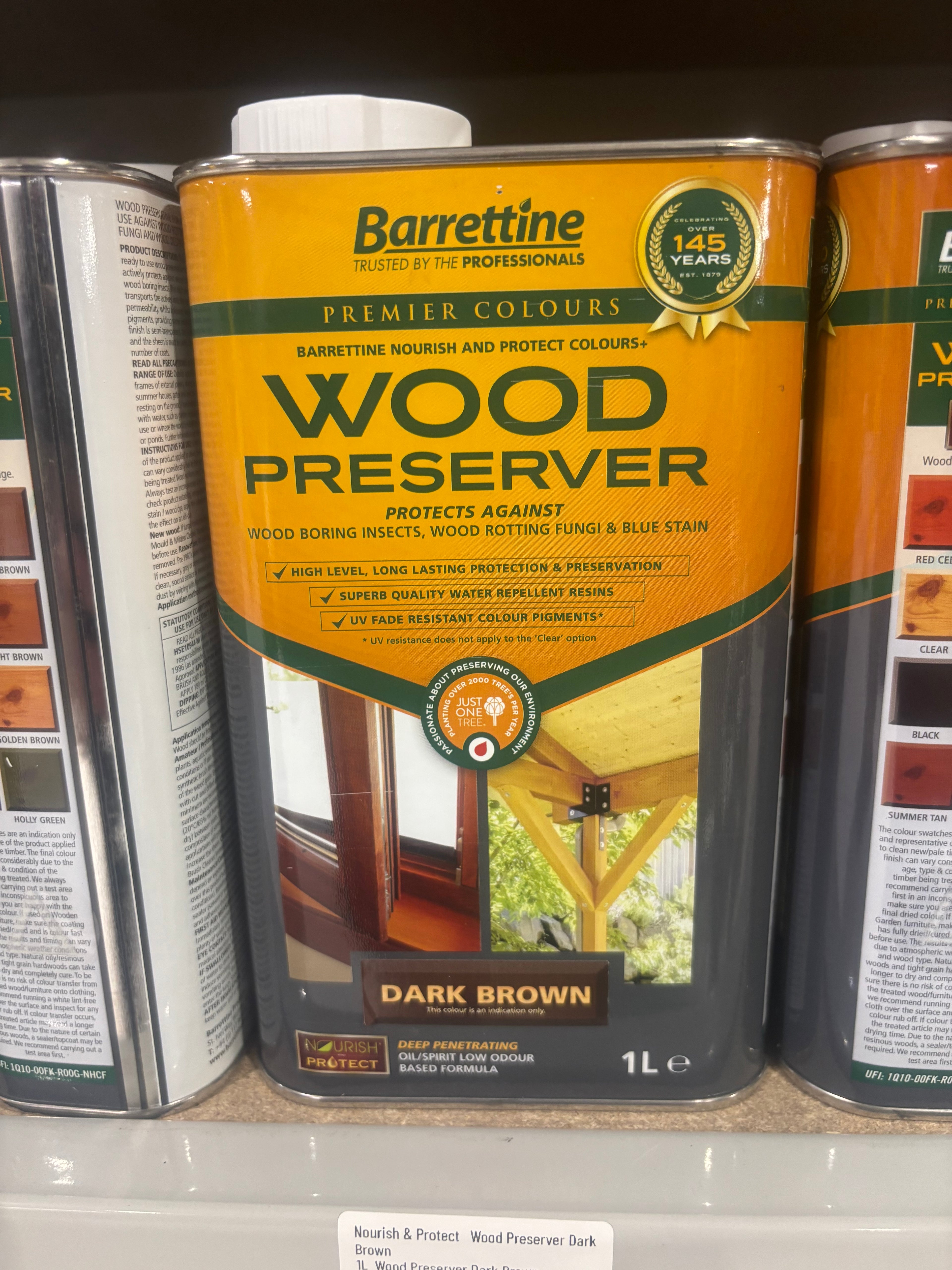 Nourish & Protect   Wood Preserver Dark Brown