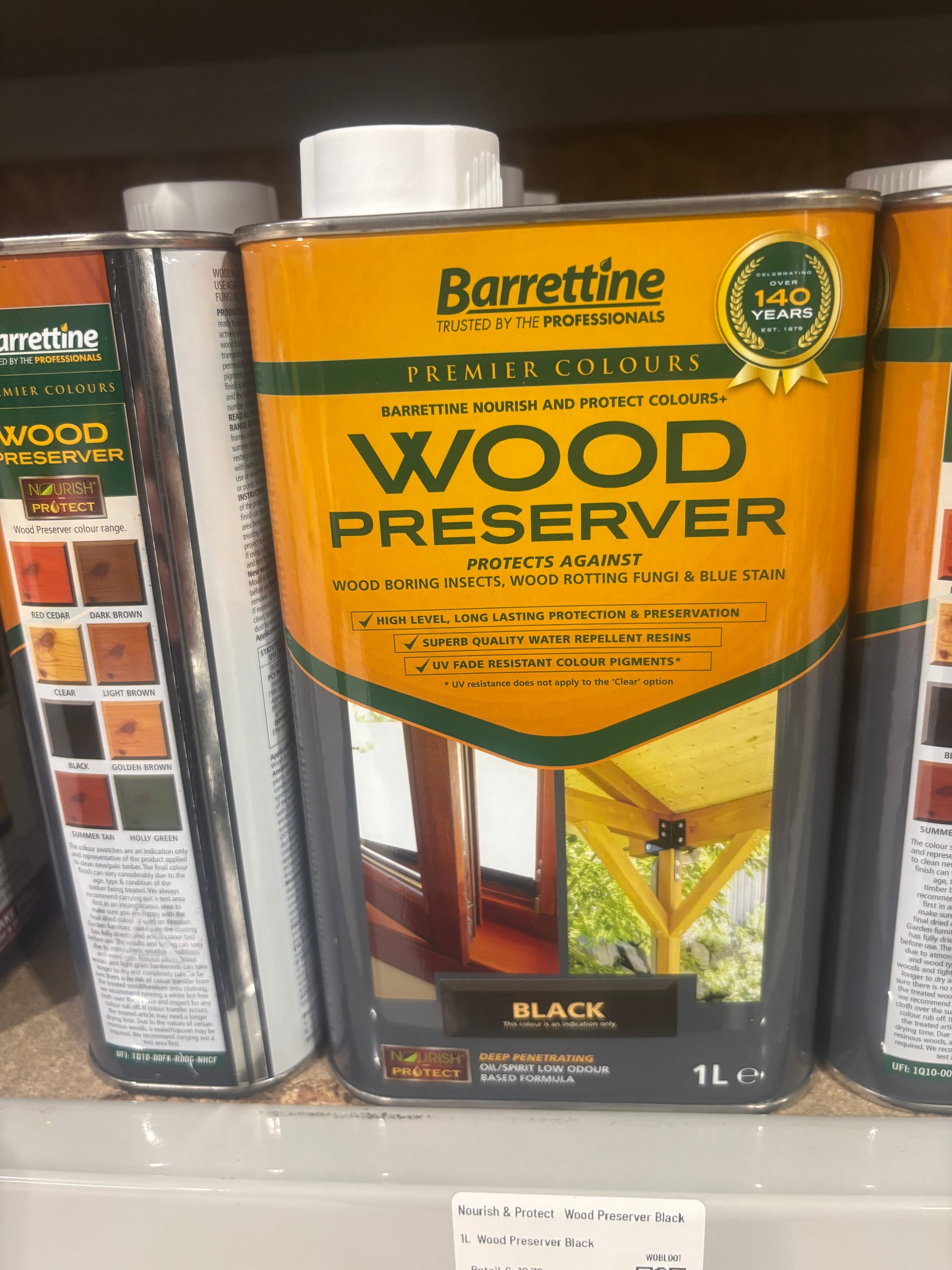 Nourish & Protect   Wood Preserver Black