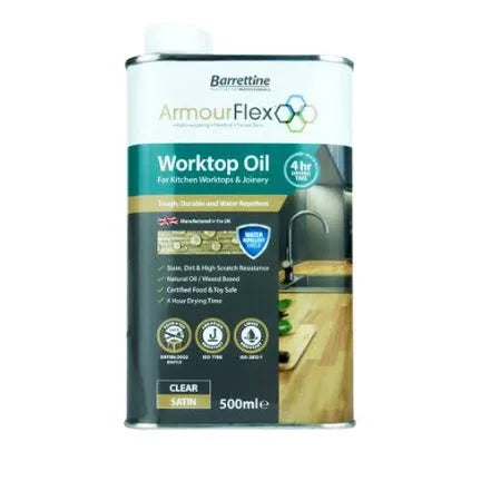 500Ml Armourflex Worktop Oil Satin Finish