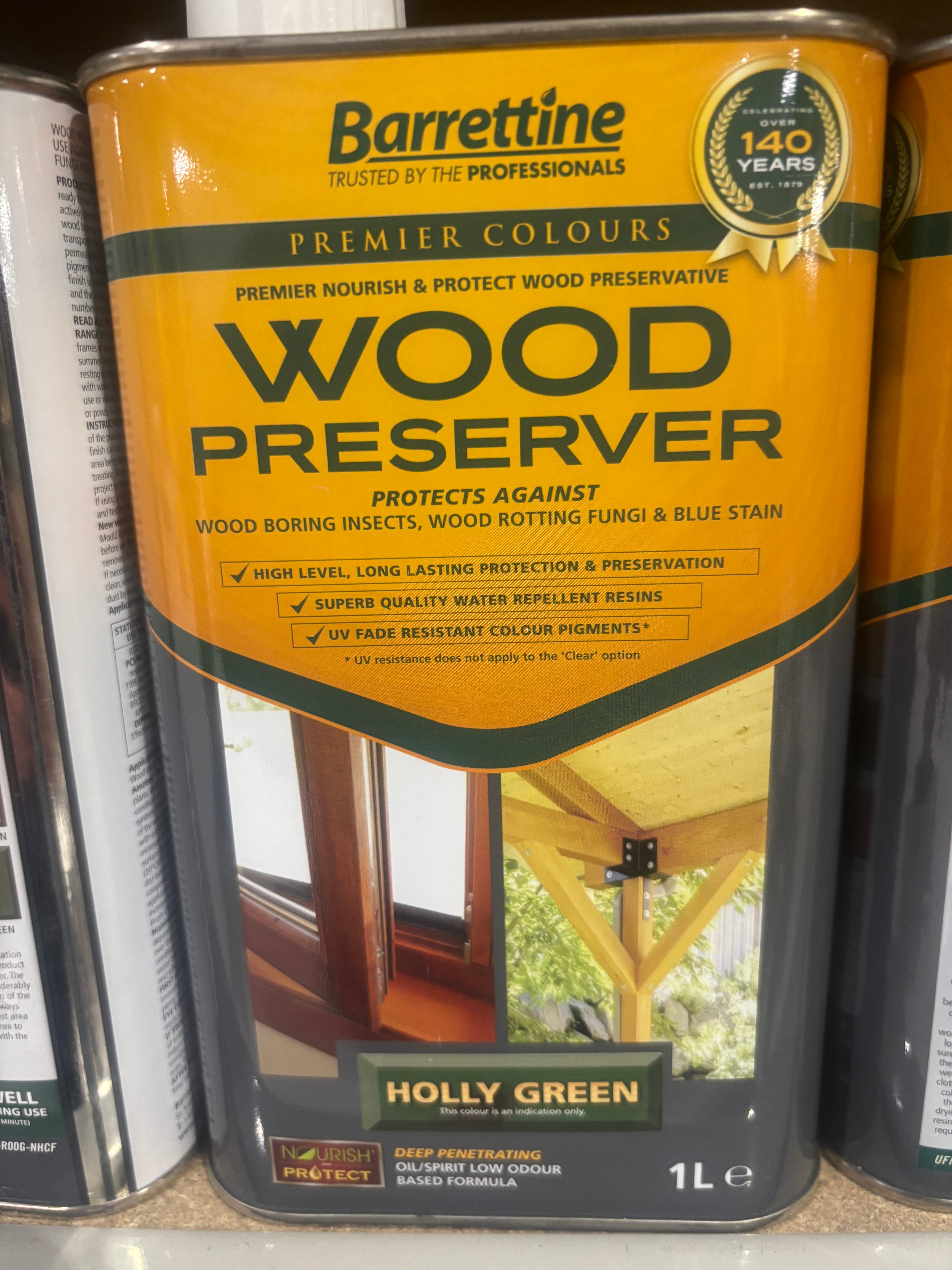 Nourish & Protect  Wood Preserver Holly Green