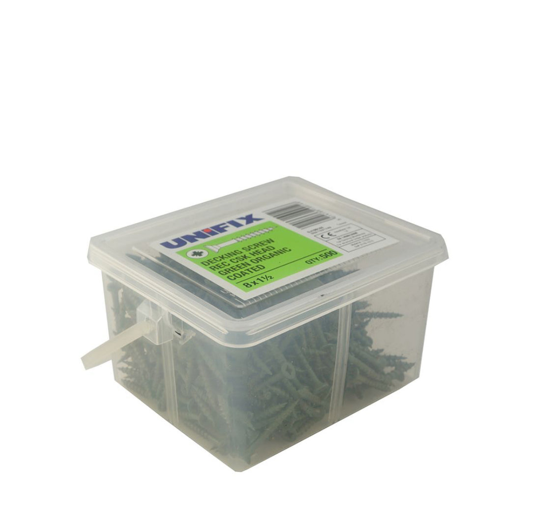 Decking Screw Tubs 8mm & 10mm Green - Hardscape Supplies Co