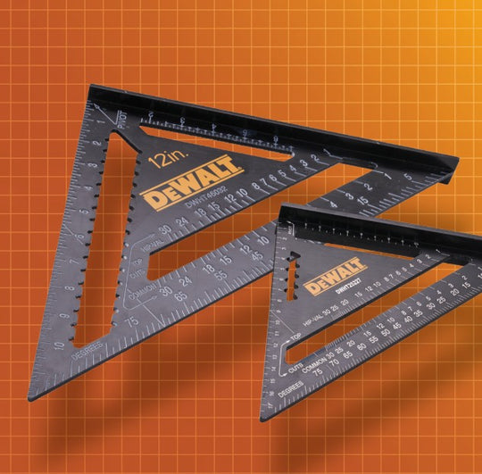 DeWalt 175mm (7") & 300mm (12") Rafter Square Twin Pack - Hardscape Supplies Co