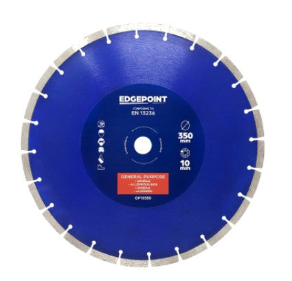 Edge Point General Purpose Diamond Cutting Disc 115mm to 350mm - Hardscape Supplies Co