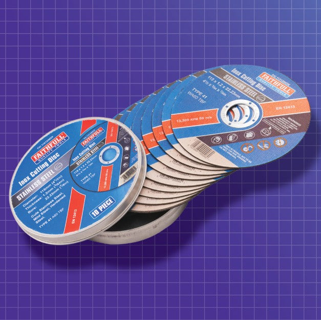 Faithfull 115mm (4.5") Inox Discs - Hardscape Supplies Co