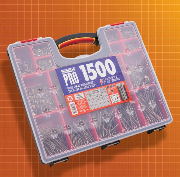 Forgefix 1500 Piece Multi-Purpose Screw Organiser - Hardscape Supplies Co