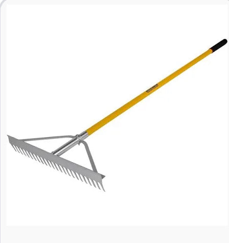 Roughneck® Aluminium landscaping rake 600x1700mm/24x67" - Hardscape Supplies Co