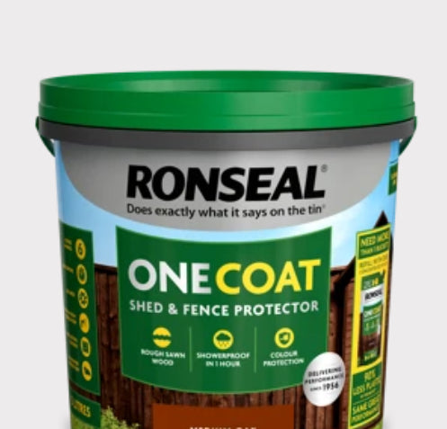 Ronseal One Coat Fence Paint full Range of colours - Hardscape Supplies Co