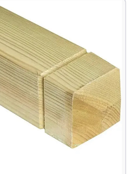86x86mm Treated Timber Newel Pots