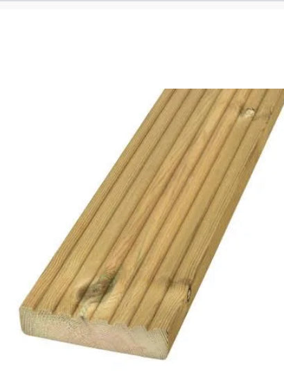 32x125mm Wide Deck Boards Treated Timber 4.8m