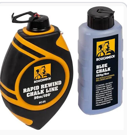 Roughneck® Rapid rewind chalk line set - Hardscape Supplies Co
