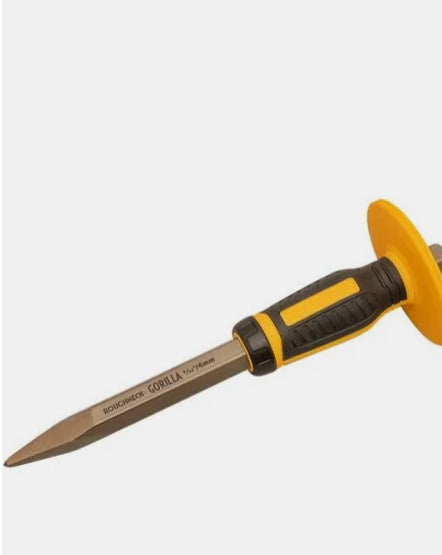 Roughneck®Gorilla Cold Chisel with Non-Slip Hand Guard 25x279mm/1x11" - Hardscape Supplies Co