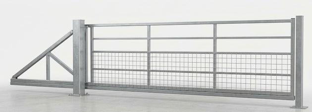 Galvanised Counter Leaver  Farm Gate (No Track manual Operation)