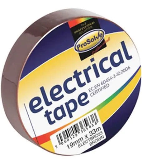ELECTRICAL TAPE BROWN 19MM X 20M ELECTBRO20 - Hardscape Supplies Co