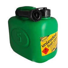 UNLEADED PETROL FUEL CAN GREEN 5LTR PVPFC5 - Hardscape Supplies Co
