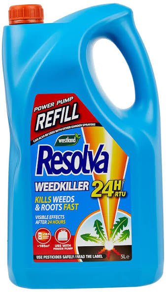Resolva Weedkiller 24H RTU 5L Power Pump Refill RTU www.hardscapesupplies.co.uk - Cleckheaton - West Yorkshire