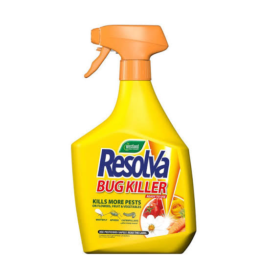Resolva Bug Killer Spray: Tackle common garden pests instantly. This fast-acting contact and systemic spray targets aphids, whiteflies, beetles, and caterpillars on flowers, shrubs, and even edible crops, stopping infestations before they spread
