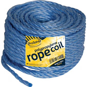 POLYPROPYLENE ROPE COIL 6MM X 30M RPB6/30