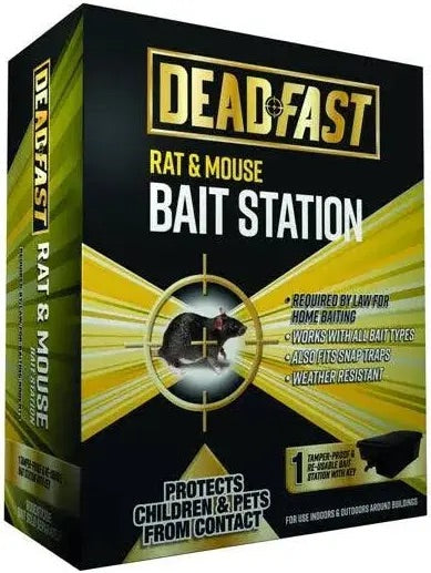 DF Rat & Mouse Killer Plus Blocks Bait Station 100g UK only www.hardscapesupplies.co.uk - Cleckheaton - West Yorkshire