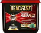 Deadfast Mouse and Rat Killer Plus 15 Block 300g UK only www.hardscapesupplies.co.uk - Cleckheaton - West Yorkshire