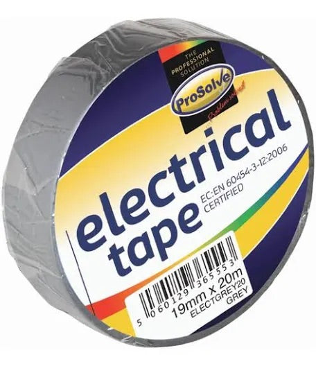 ELECTRICAL TAPE GREY 19MM X 20M ELECTGREY20 - Hardscape Supplies Co