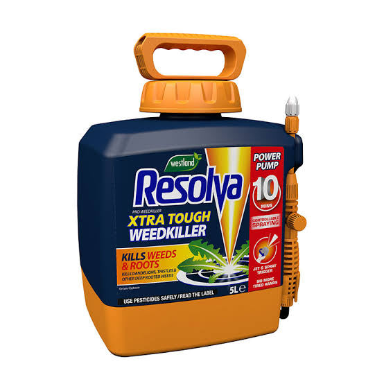 Resolva Pro Weedkiller Xtra Tough 5L Power Pump RTU www.hardscapesupplies.co.uk - Cleckheaton - West Yorkshire