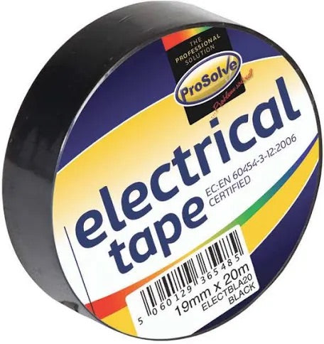 Black Electrical Tape 19mm - Hardscape Supplies Co