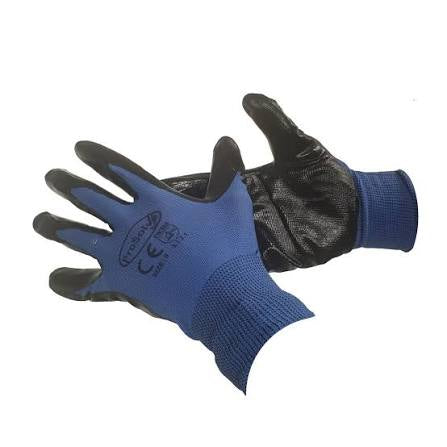BUILDERS LATEX GLOVES BLACK - SIZE 10 (XL) PAIR PVBLGBLA10