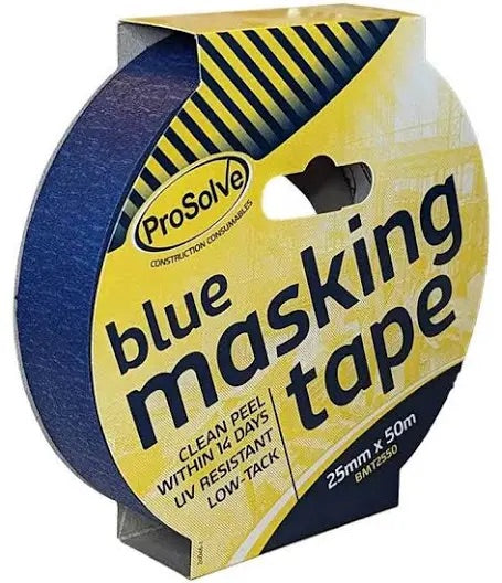 Blue Masking Tape, 25mm - 50mm - Hardscape Supplies Co
