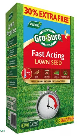 Gro-Sure Fast Acting Lawn Seed 10m2 + 30% Extra Free Box - Hardscape Supplies Co