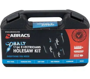 11pc ELECTRICIANS HOLE SAW KIT (M42) - Hardscape Supplies Co