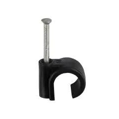Cable Clips, Black, White, Grey