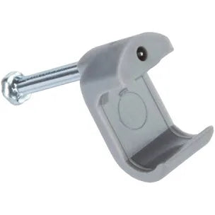 Cable Clips, Black, White, Grey