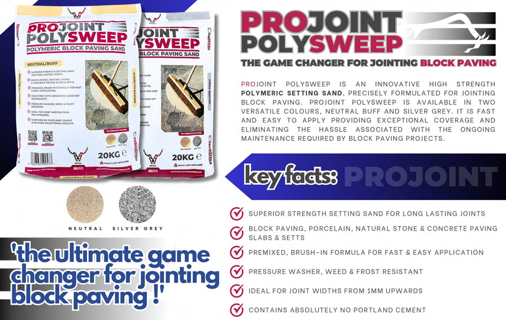 PolySweep™ POLYMERIC BRUSH IN SAND FOR BLOCK PAVING AND NARROW JOINTS