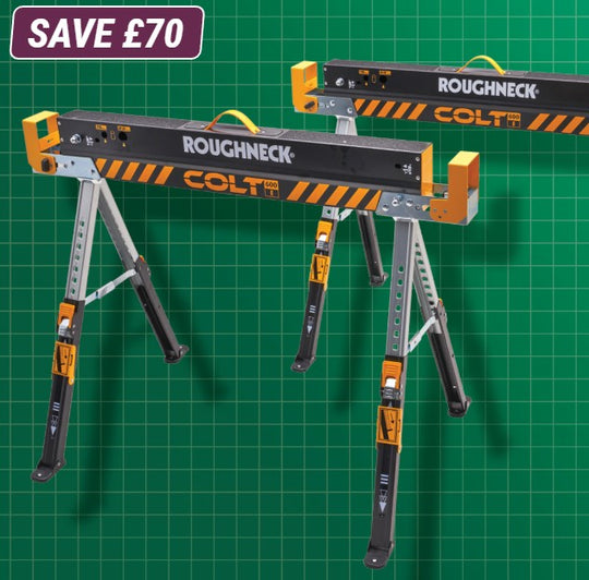 Roughneck Saw Horse Twin Pack - Hardscape Supplies Co