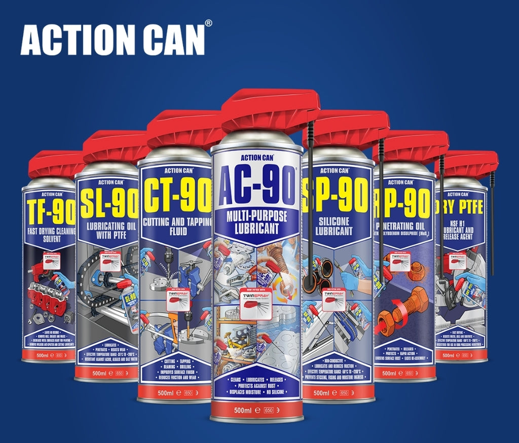 Action Can, Spray lubicant and paints