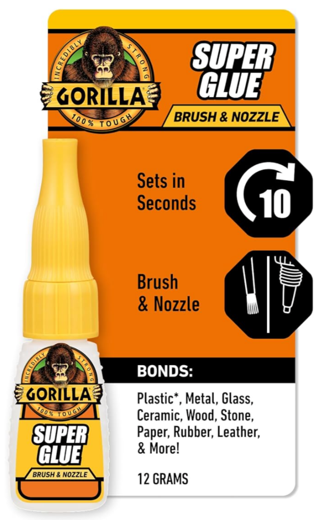 GORILLA  BRUSH & NOZZLE SUPER GLUE 12G   4044501 - Hardscape Supplies Co