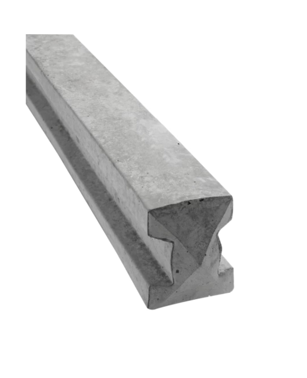 Concrete Timber Fence Panel Slotted Inter