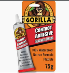 GORILLA  GORILLA CONTACT ADHESIVE CLEAR 75G - Hardscape Supplies Co