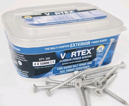 4mm Vortex Exterior Screw Galv - Hardscape Supplies Co