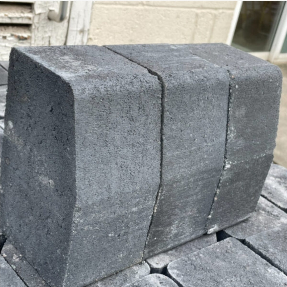 Driveway Kerbs, Bullnosed, Chamfer (Brindle or Carbon Black)