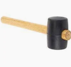 Carters 1.lb Rubber Mallet with 12 Econ Timber Han - Hardscape Supplies Co