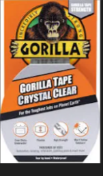 GORILLA  GORILLA TAPE CLEAR 48MM X 8.2M - Hardscape Supplies Co