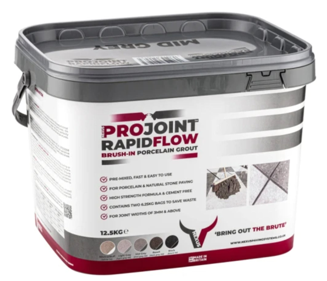RAPIDFLOW™ PREMIXED BRUSH-IN PORCELAIN & NATURAL STONE RESIN JOINTING COMPOUND
