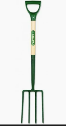 Carters Garden Fork S/S Ash ERGO PYD Lacqured - Hardscape Supplies Co