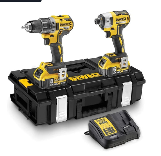 DEWALT  18VXR BLESS COMBI/IMP 5AH BATS DS150 - - Hardscape Supplies Co