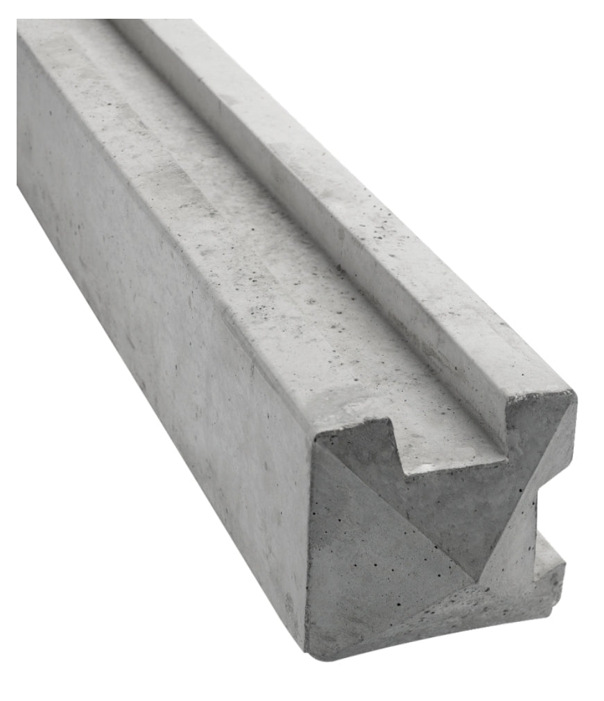 Concrete Timber Fence Panel Slotted Corner - Hardscape Supplies Co