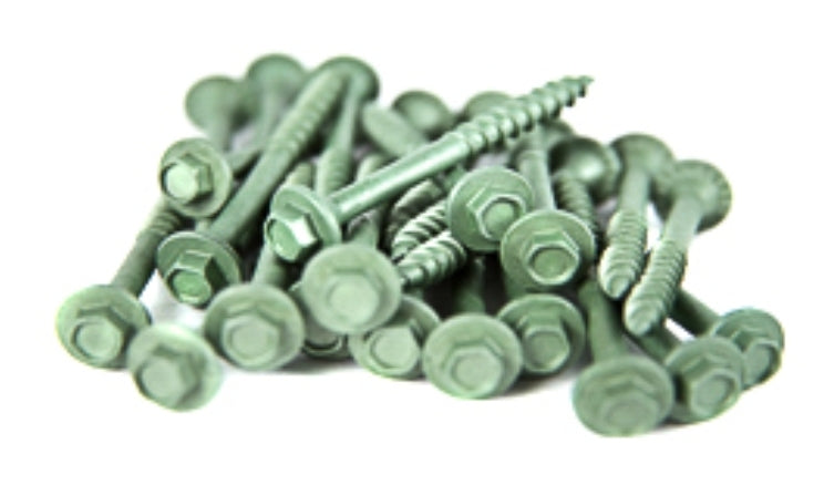7mm Timber Drive Green Exterior Screw